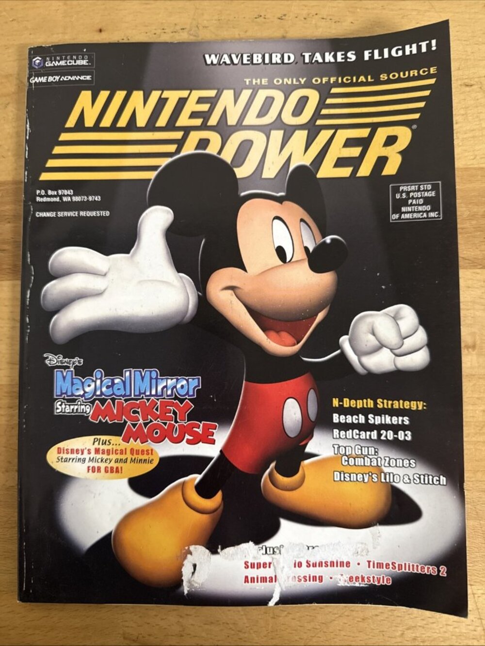Nintendo Power #159 Aug 2002 Magical Mirror Cover - With Mario Sunshine Poster